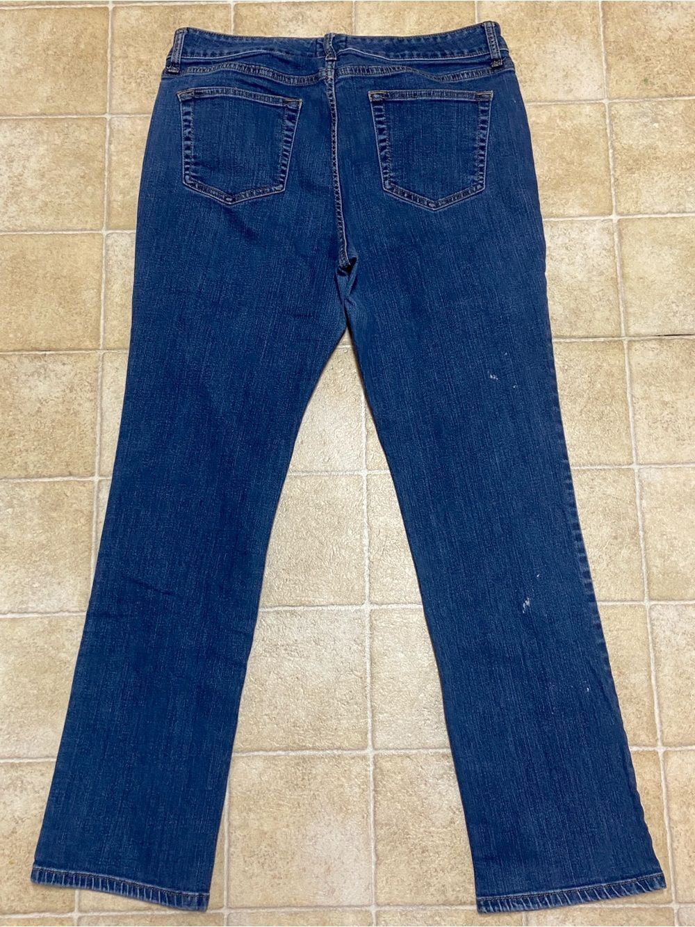 St. John's Bay Blue Straight Leg Jeans Versatile Style Women Size 12